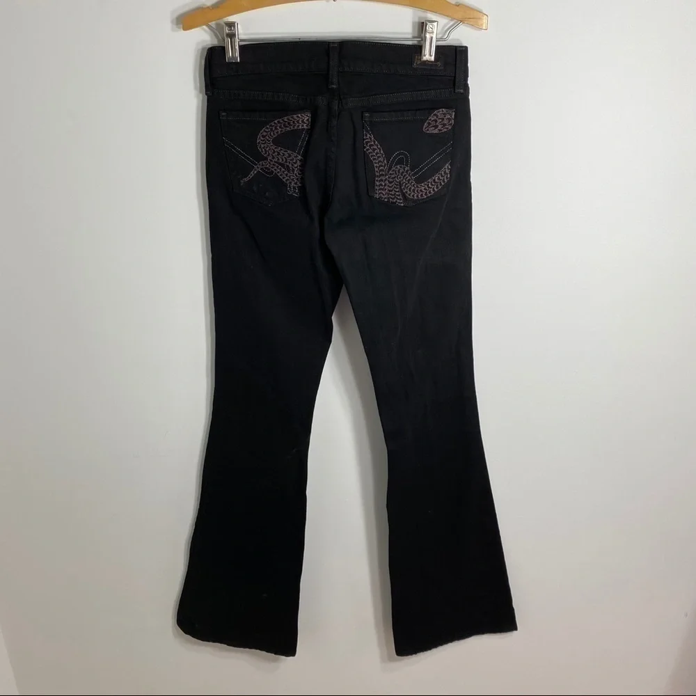 Citizens of Humanity Black Flare Jeans Sz 25
